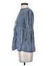 One September 100% Rayon Blue 3/4 Sleeve Blouse Size S - photo 5