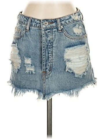 Signature Eight Denim Skirt (view 1)