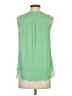 Ecru 100% Silk Green Blouse Size S - photo 2