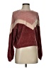 Lulus Chevron-herringbone Burgundy Pullover Sweater Size S - photo 1
