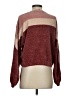 Lulus Chevron-herringbone Burgundy Pullover Sweater Size S - photo 2