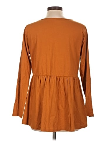 Tickled Teal Long Sleeve Top (view 2)
