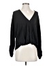Splendid 100% Rayon Black Long Sleeve Blouse Size S - photo 1