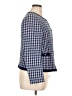 Talbots 100% Polyester Houndstooth Blue Blazer Size 16 - photo 4