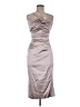 Talbot Runhof Gray Pink Cocktail Dress Size 6 - photo 1