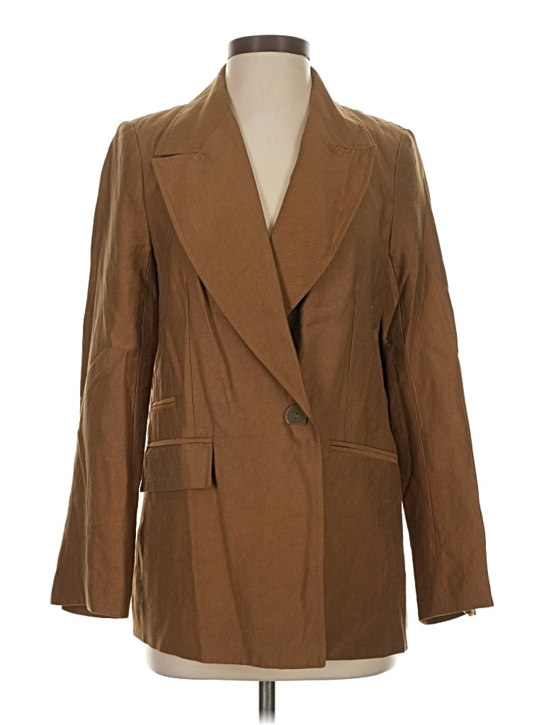 Topshop Blazer Jacket In Brown