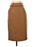 Poleci Solid Brown Wool Skirt Size 2 - photo 1