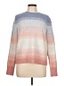 Ann Taylor LOFT Stripes Pink Gray Pullover Sweater Size L - photo 1