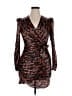 L'Agence Animal Print Brown Cocktail Dress Size XL (4) - photo 1