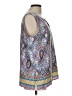 fleur bleue 100% Polyester Blue Sleeveless Blouse Size L - photo 4
