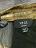 VICI Metallic Gold Long Sleeve Blouse Size S - photo 7