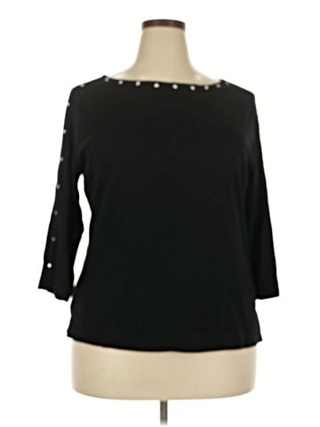 Karen Scott 3/4 Sleeve Top (view 1)