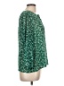Fun2Fun 100% Polyester Green 3/4 Sleeve Blouse Size L - photo 4