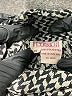 Tess 100% Polyester Chevron-herringbone Black Long Sleeve Blouse Size 14 - photo 7