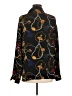 Unbranded Print Black Long Sleeve Blouse Size M (estimated) - photo 2