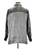 Karen Scott Metallic Silver Long Sleeve Blouse Size 1X - photo 2