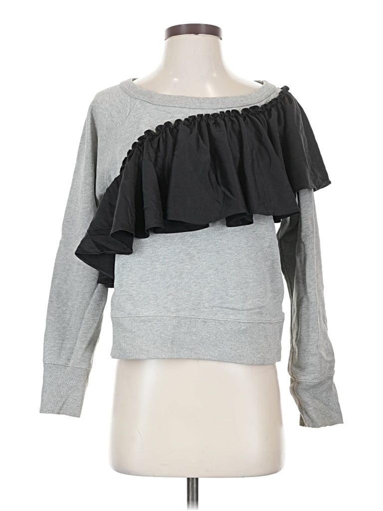 Pre-owned Jcrew Sweatshirt In Gray