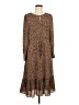 Talbots Animal Print Brown Casual Dress Size 8 - photo 1