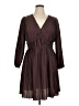 Dex 100% Polyester Burgundy Cocktail Dress Size 0X - photo 1