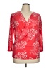Ellen Tracy Red 3/4 Sleeve Blouse Size XL - photo 1