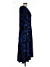Susan Graver Graphic Blue Casual Dress Size L - photo 4