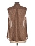 CAbi Brown Sleeveless Button-Down Shirt Size L - photo 2