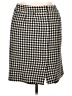 Chadwicks Houndstooth Black Wool Skirt Size 14 - photo 2
