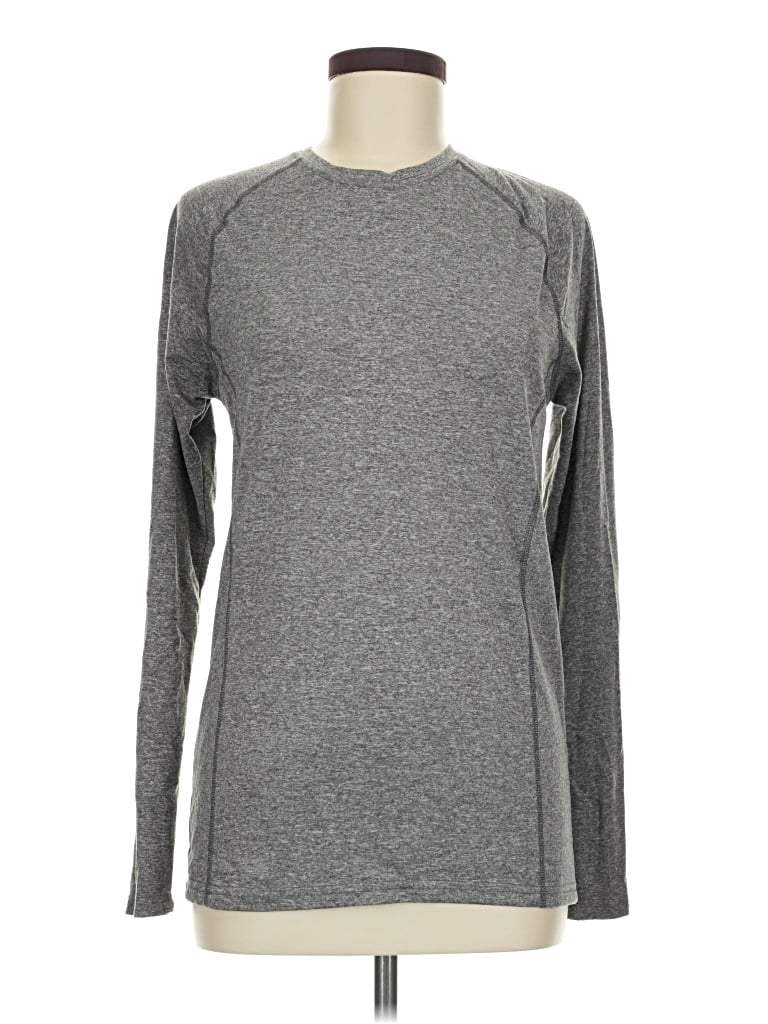 Pre-owned Russell Athletic Long Sleeve T-shirt In Gray