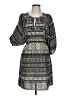 H&M 100% Polyester Print Gray Casual Dress Size 10 - photo 1