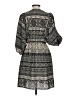 H&M 100% Polyester Print Gray Casual Dress Size 10 - photo 2