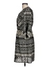 H&M 100% Polyester Print Gray Casual Dress Size 10 - photo 5