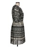 H&M 100% Polyester Print Gray Casual Dress Size 10 - photo 4