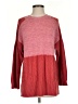 St. John Color Block Red Wool Pullover Sweater Size S - photo 1
