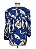 Veronica Beard Blue 3/4 Sleeve Silk Top Size 10 - photo 2