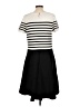 Talbots Stripes Black Casual Dress Size 12 - photo 2