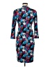 Anne Klein Print Blue Cocktail Dress Size 6 - photo 2