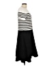 Talbots Stripes Black Casual Dress Size 12 - photo 4