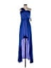 Aqua 100% Polyester Blue Cocktail Dress Size 8 - photo 1