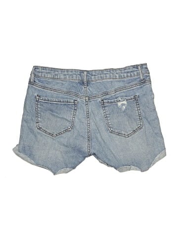 Black Daisy Denim Shorts (view 2)