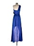 Aqua 100% Polyester Blue Cocktail Dress Size 8 - photo 2
