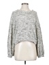 TeXTURE & THREAD Madewell Metallic Silver Pullover Sweater Size S - photo 1