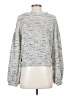 TeXTURE & THREAD Madewell Metallic Silver Pullover Sweater Size S - photo 2