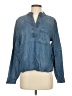 Evereve 100% Lyocell Blue Long Sleeve Blouse Size S - photo 1
