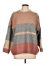 Lumiere Color Block Brown Pullover Sweater Size L - photo 1