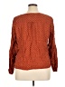 Universal Thread 100% Rayon Orange Long Sleeve Blouse Size XL - photo 2
