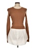 Veronica Beard 100% Merino Wool Brown Wool Pullover Sweater Size M - photo 1