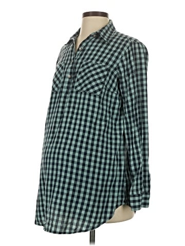 Liz Lange Maternity 3/4 Sleeve Button-Down Shirt (view 1)