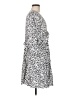ASOS 100% Polyester Animal Print Silver Casual Dress Size 8 - photo 4
