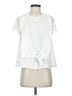 Zara Ivory Short Sleeve Blouse Size S - photo 1