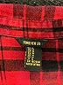 Forever 21 Plaid Red Long Sleeve Button-Down Shirt Size M - photo 7